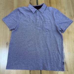 Buffalo David Bitton Polo Shirt Size L Purple Cotton